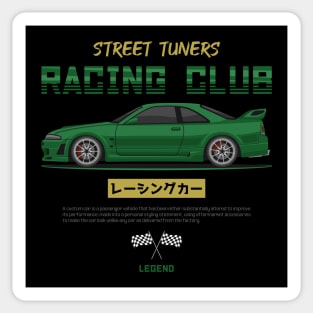 Street Tuner Green Skyline GTR R33 JDM Sticker